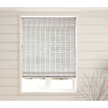 ARLO BLINDS Whitewash Sheer Bamboo Roman Shades