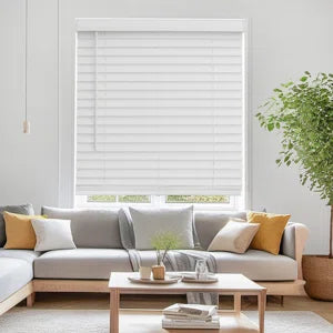 2 “ Room Darkening, Cordless Faux Wood Holizontal/Venetian Textured Finished Blind