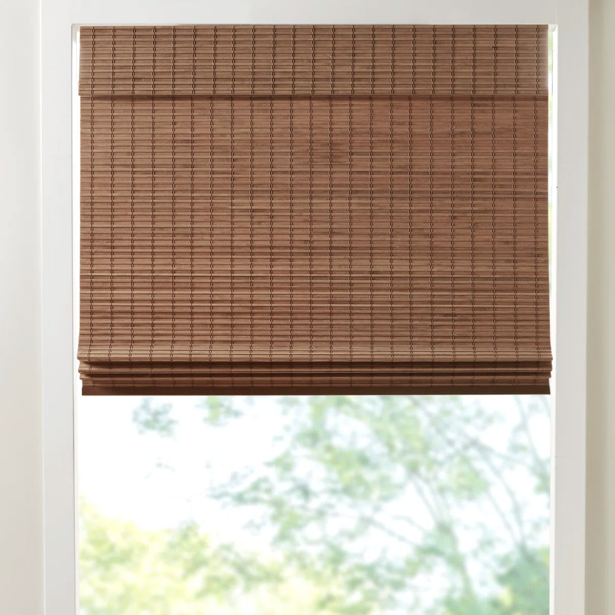 Eastfield Semi - Sheer Bamboo Light Filtering Single Roman Shade 64"L