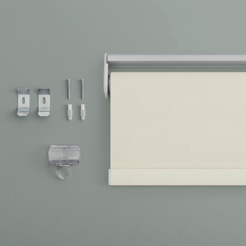 Sun Zero Langley Textured 100% Blackout Cordless Roller Shade