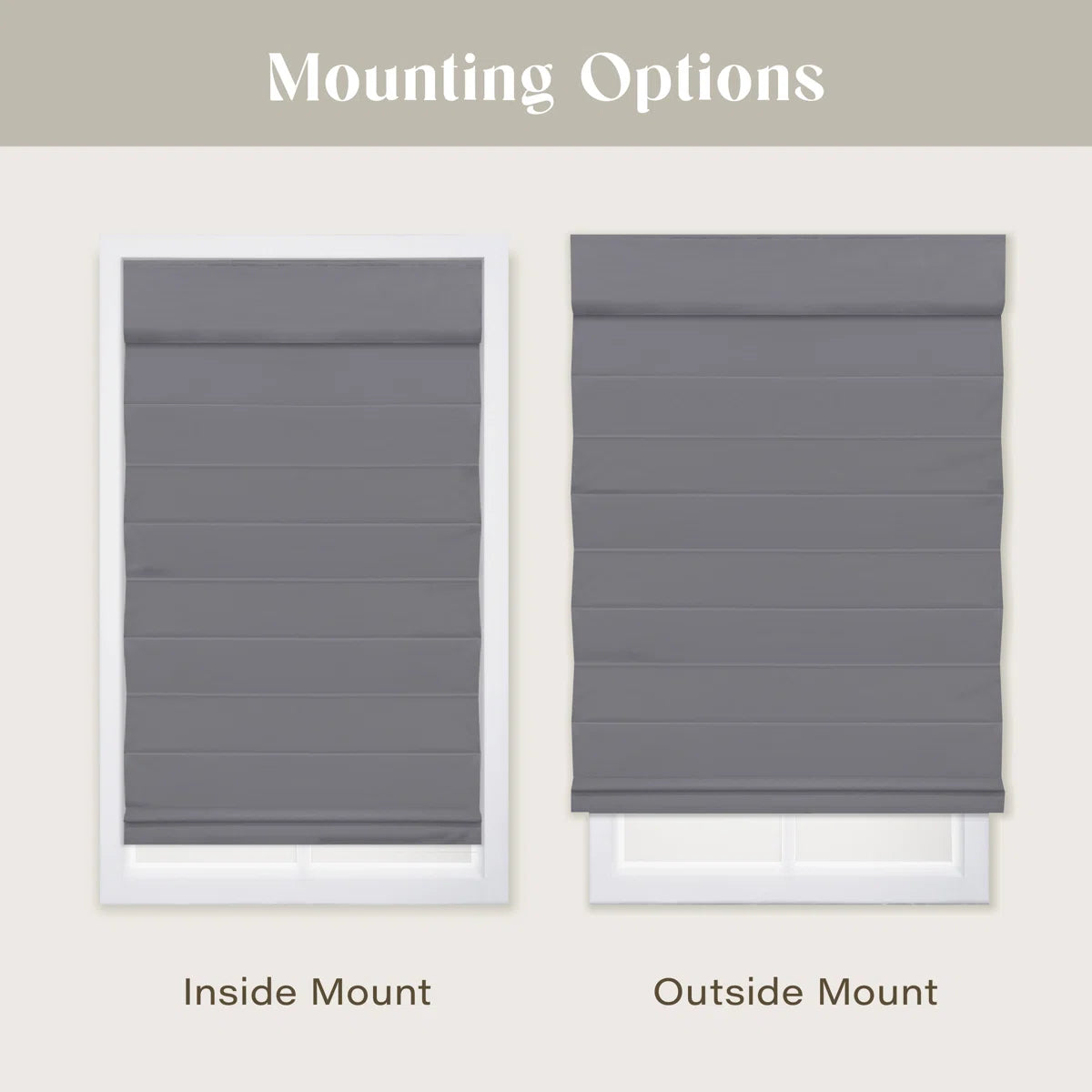 Coursey Cordless Blackout 100% Cotton Roman Shade with Cellular Shade Backing