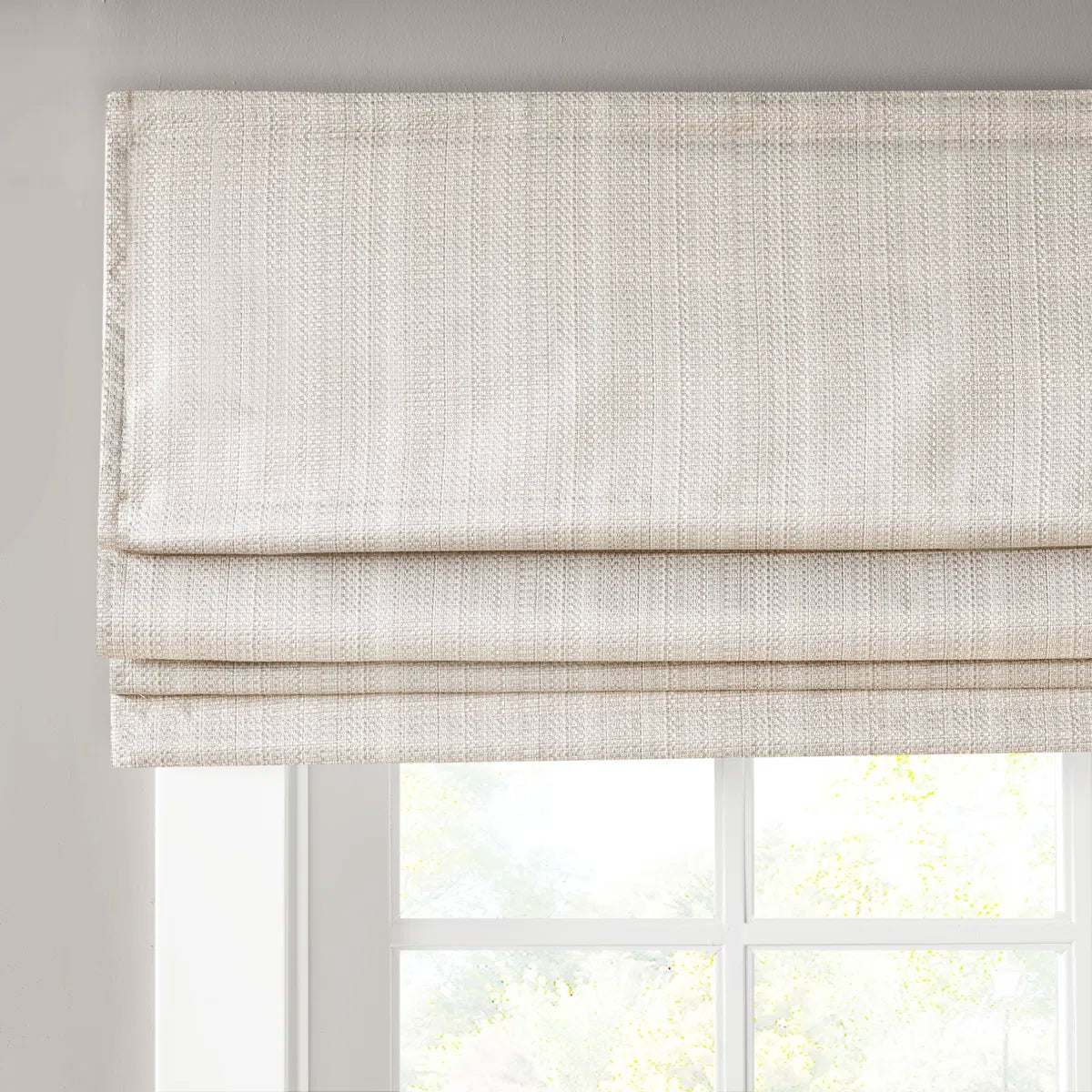 Galen Basketweave Cordless Room Darkening Single Roman Shade